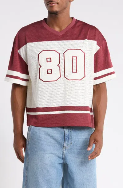 Pacsun 80 Football Mesh Jersey In Red