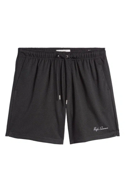 Pacsun Aaron Drawstring Mesh Shorts In Black