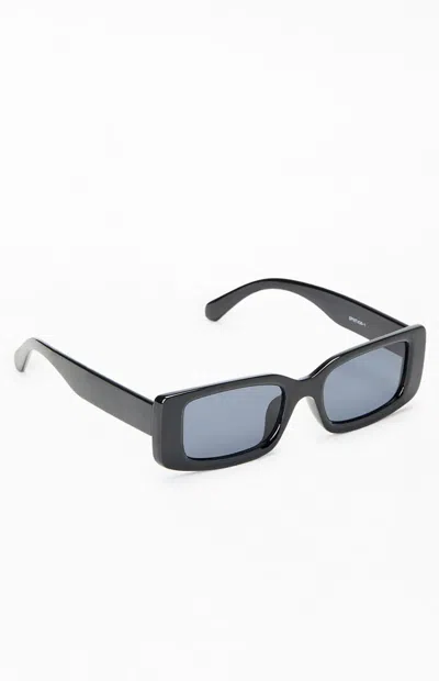 Pacsun Alex Rectangle Sunglasses In Black