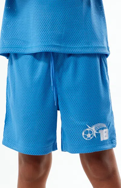 Pacsun All Stars Light Blue Mesh Soccer Shorts