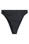 Pacsun Amaranth High Waist Swim Bottoms In Black