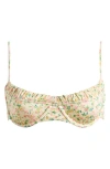Pacsun Anemone Floral Bralette Bikini Top In Multi