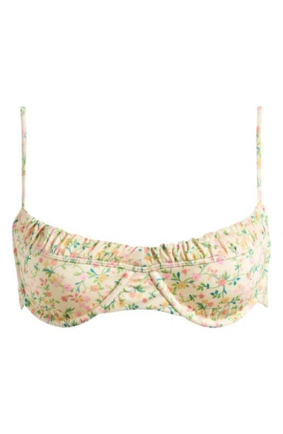 Pacsun Anemone Floral Bralette Bikini Top In Multi