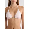 Pacsun Annalise Lace Trim Triangle Bikini Top