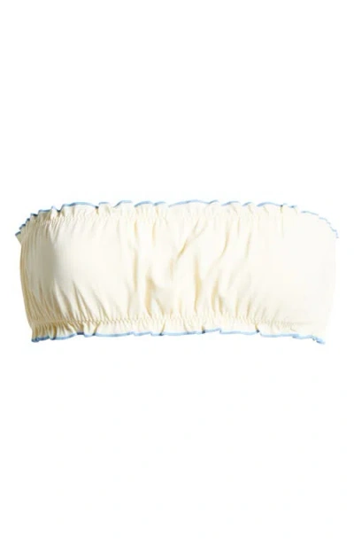 Pacsun Arriety Shirred Bandeau Bikini Top