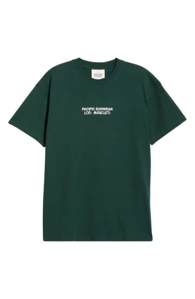 Pacsun Art Program Graphic T-shirt In Green