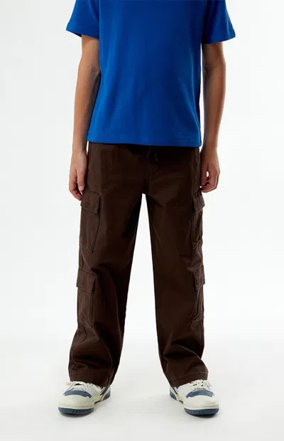 Pacsun Baggy Pants Stretch Cargo Brown