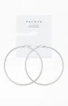 Pacsun Basic Silver Hoop Earrings In Silver