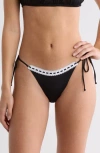 Pacsun Becka Side Tie Bikini Bottoms In Gray