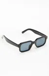 Pacsun Black Rectangle Sunglasses In Black