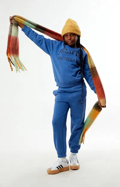 Pacsun Blue Crew Neck Sweatshirt