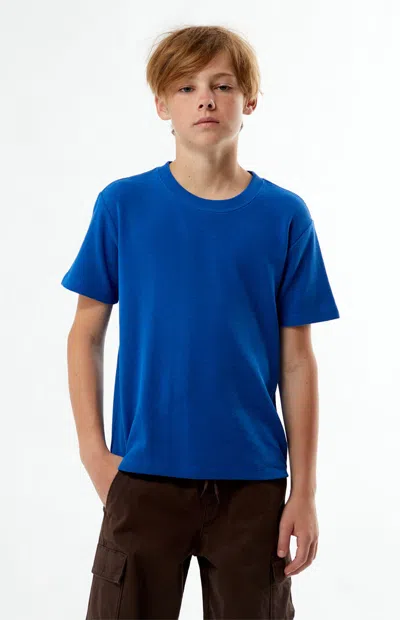 Pacsun Blue Waffle Knit T-shirt