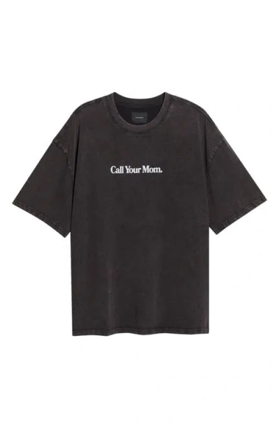 Pacsun Call Your Mom Graphic T-shirt In Black