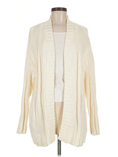 Pre-owned Pacsun Cardigan Sweater In White