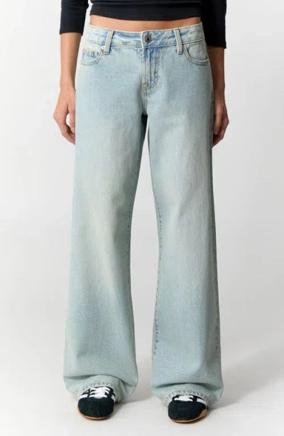 Pacsun Casey Low Rise Baggy Jeans In Light Indigo