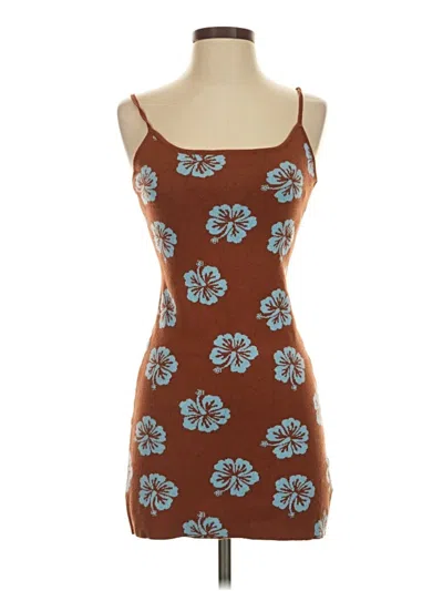 Pre-owned Pacsun Casual Dress In Brown