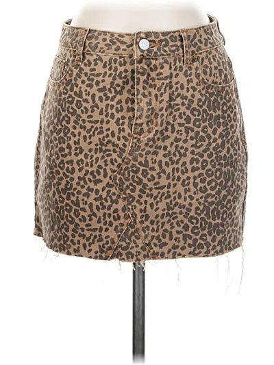 Pre-owned Pacsun Casual Skirt In Brown