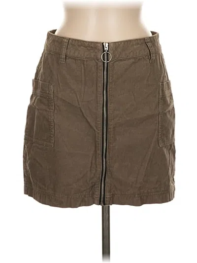 Pre-owned Pacsun Casual Skirt In Brown