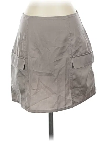 Pre-owned Pacsun Casual Skirt In Gray