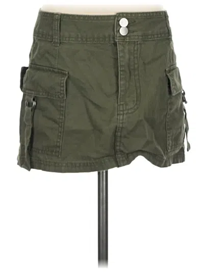 Pre-owned Pacsun Casual Skirt In Green