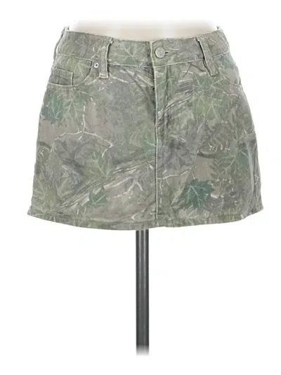 Pre-owned Pacsun Casual Skirt In Green