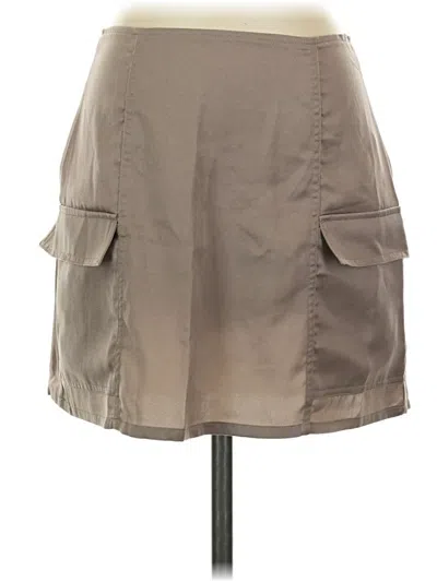 Pre-owned Pacsun Casual Skirt In Tan