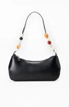 Pacsun Celeste Beaded Shoulder Bag In Black In Black