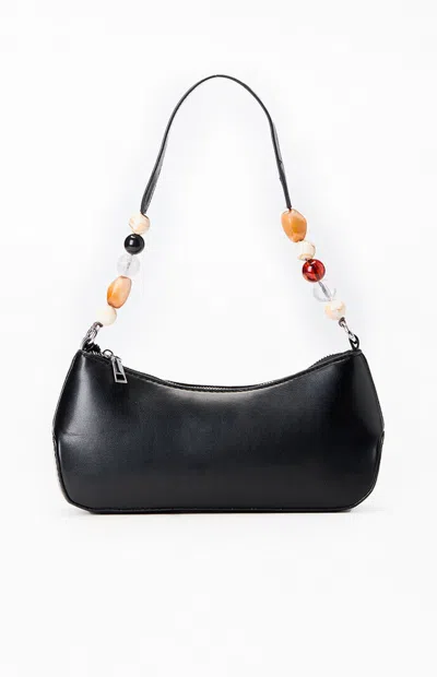 Pacsun Celeste Beaded Shoulder Bag In Black