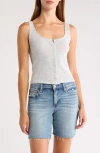 Pacsun Chiara Pointelle Cotton Tank In White