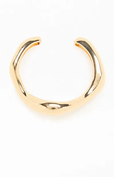 Pacsun Chunky Metal Bangle In Gold