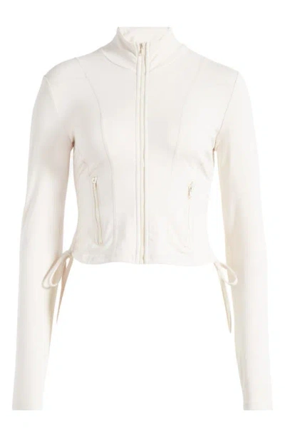 Pacsun Cinched Free Form Jacket In White Sand