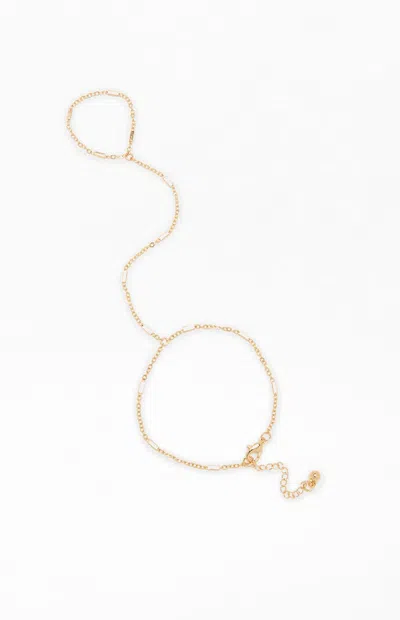 Pacsun Cleo Dainty Gold Hand Chain
