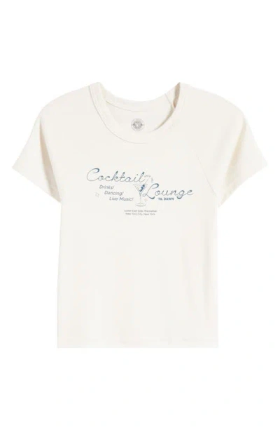 Pacsun Cocktail Lounge Graphic T-shirt In White Sand