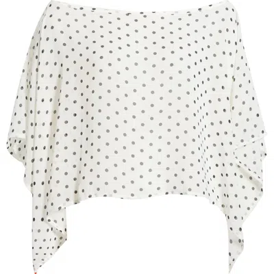 Pacsun Coco Polka Dot Chiffon Poncho In Multi