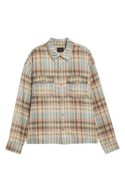 Pacsun Cody Plaid Flannel Button-up Shirt In Multi