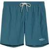 Pacsun Collegiate Solid Swim Trunks In Blue