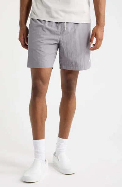 Pacsun Collegiate Solid Swim Trunks In Blue