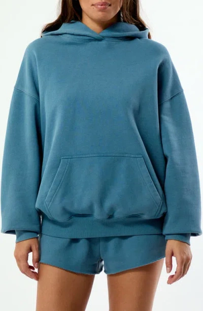 Pacsun Core Washed Fleece Hoodie In Blue