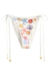 Pacsun Corinne Side Tie Bikini Bottoms In White