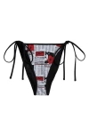 Pacsun Corinne Side Tie Bikini Bottoms In Multi