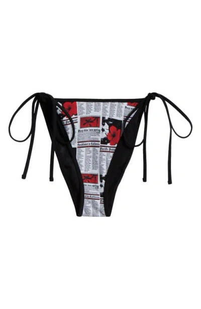 Pacsun Corinne Side Tie Bikini Bottoms In Multi