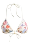 Pacsun Corinne Triangle Bikini Top In Multi