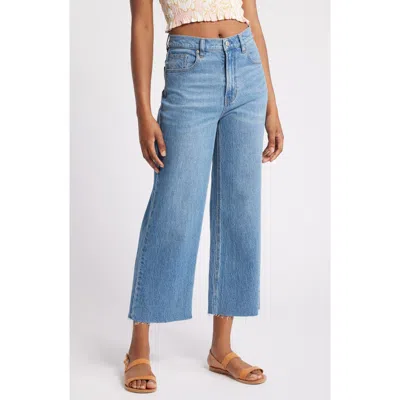 Pacsun Cornelia High Waist Wide Leg Crop Jeans In Medium Wash