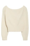 Pacsun Cosette Off The Shoulder Rib Sweater In White