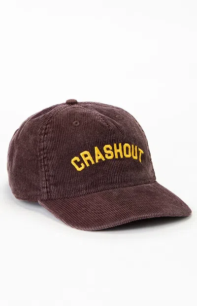 Pacsun Crashout Corduroy Strapback Hat In Brown