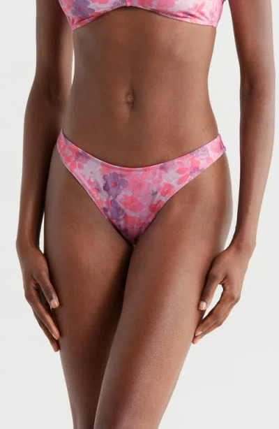 Pacsun Dana Shine Bikini Bottoms In Pink