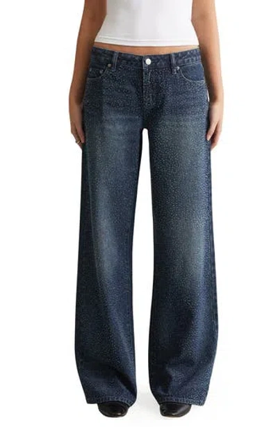 Pacsun Dannessa Diamante Baggy Jeans In Purple