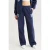 Pacsun Denim Applique Baggy Sweatpants In Navy