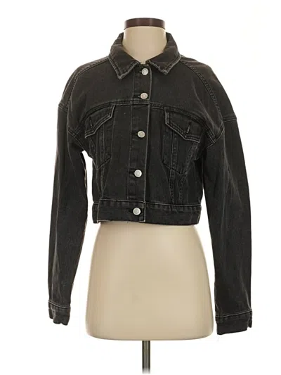 Pre-owned Pacsun Denim Jacket In Black