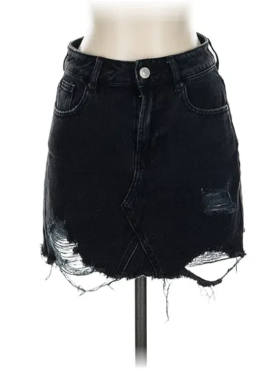 Pre-owned Pacsun Denim Skirt In Black